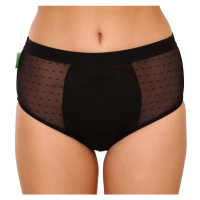 Bodylok Menstruační kalhotky Bambus Hi-Waist Black silná menstruace (BD2204) S