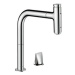 Dřezová baterie Hansgrohe Metris Select M71 s vytahovací sprškou chrom 73818000