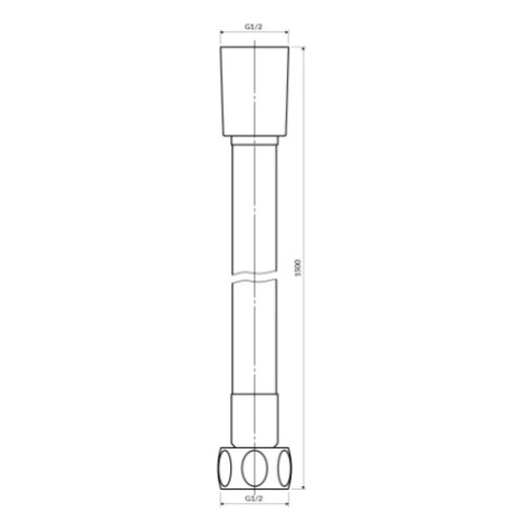 OMNIRES sprchová hadice, 150 cm zlatá /GL/ 028GL