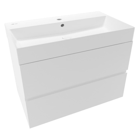 Koupelnová skříňka s umyvadlem Naturel Verona 80x50x45,5 cm bílá mat VERONA80BMU2