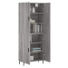 vidaXL Skříň highboard šedá sonoma 69,5 x 34 x 180 cm kompozitní dřevo