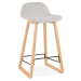 Světle šedá barová stolička Kokoon Trapu Mini, výška sedu 72 cm