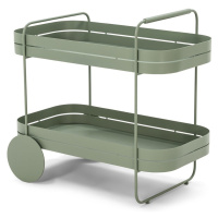 Kovový servírovací stolek na kolečkách 74x42 cm Gin & Trolley – Spinder Design