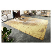 Estila Orientální vkusný koberec Adassil žluté barvy s industriálním nádechem 350cm