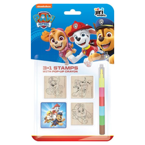 Razítka 3+1 s voskovkou Tlapková patrola Chase JM - Jiří Models