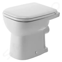 DURAVIT D-Code Stojící WC, ploché splachování, zadní odpad, bílá 21090900002