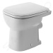 DURAVIT D-Code Stojící WC, ploché splachování, zadní odpad, bílá 21090900002