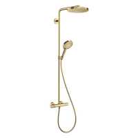 Sprchový systém Hansgrohe Raindance-Select s termostatickou baterií leštěný vzhled zlata 2763399