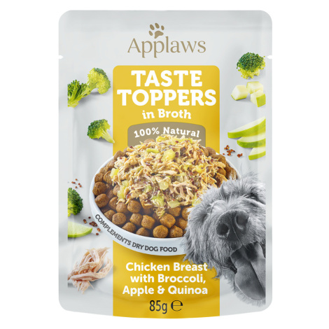 Applaws Taste Toppers Pouch in Broth 24 x 85 g - kuřecí s brokolicí, jablkem a quinoou