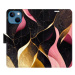 iSaprio flip pouzdro Gold Pink Marble 02 pro iPhone 13 mini