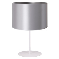 - Stolní lampa CANNES 1xE14/15W/230V 20 cm stříbrná/bílá