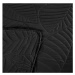 Černý přehoz na postel se vzorem LEAVES Rozměr: 200 x 220 cm