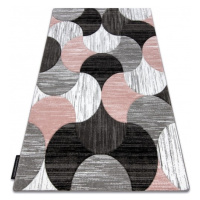 Dywany Lusczow Kusový koberec ALTER Geo mušle růžový