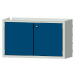ANKE Skříň s otočnými dveřmi, š x h x v 760 x 330 x 450 mm, hořcově modrá