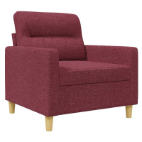 vidaXL Křeslo vínové 60 cm textil