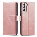 Magnet Case elegantní knížkové pouzdro na Samsung Galaxy S22 PLUS 5G pink