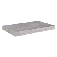 Shumee plovoucí nástěnná betonově šedá 50×23×3,8 cm MDF, 326594