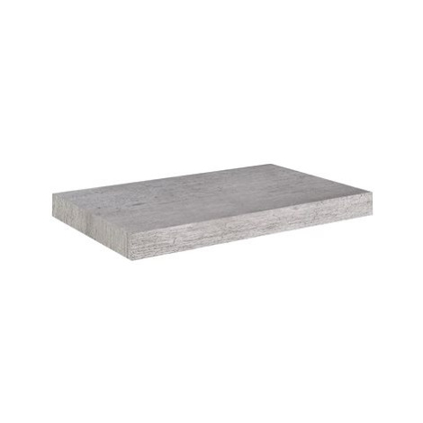 Shumee plovoucí nástěnná betonově šedá 50×23×3,8 cm MDF, 326594