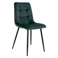 Norddan Designová židle Dominik tmavozelená