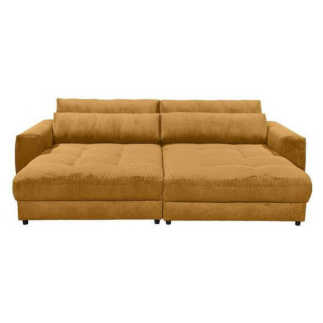 MID.YOU POHOVKA BIG SOFA, textil, kompozitní dřevo, žlutá