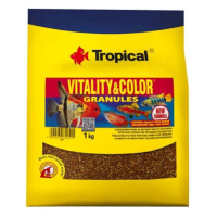 Tropical Vitality&Color Granules 1kg granulované krmivo s vyfarbujúcim a vitalizující