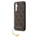 Guess hard silikonový obal Samsung Galaxy S23 FE Brown 4G Charms Collection
