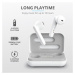 TRUST sluchátka Primo Touch Bluetooth Wireless Earphones - white