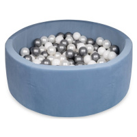 ELIS DESIGN Dětský suchý bazének 90x30 s míčky 200 ks premium kvalita barva: Modrá