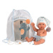 Llorens NEW BORN CHLAPEČEK - realistická panenka miminko s celovinylovým tělem - 26 cm