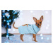 Vsepropejska Blixem vánoční svetr pro psa Barva: Modrá, Délka zad (cm): 20, Obvod hrudníku: 30 -