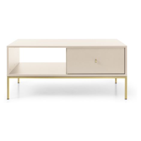 Piaski Konferenční stolek Mono II 104 cm béžový/zlatý
