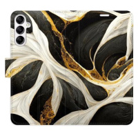 iSaprio flip pouzdro BlackGold Marble pro Samsung Galaxy A14 / A14 5G