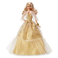 Mattel sběratelská barbie vánoční blondýnka, hjx04/hjx08