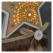 SOLIGHT 1V237 vánoční LED dřevěná dekorace, hvězda, 2x AA