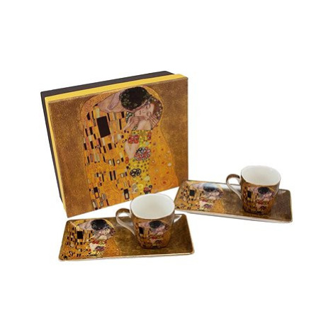 Home Elements Espresso set 2×75 ml, Klimt Polibek zlatý