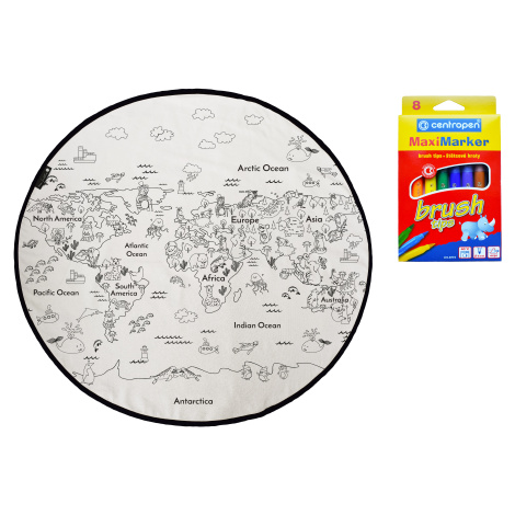 Butter Kings  KOBEREC - OMALOVÁNKY - Colouring world - 130x130 (průměr) kruh cm