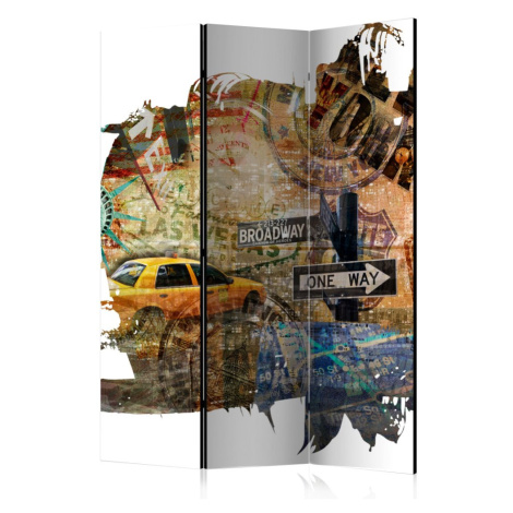 Paraván New York Collage Dekorhome 225x172 cm (5-dílný)