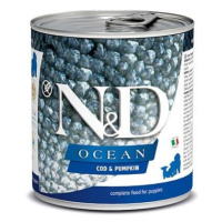 KONZERVA N&D DOG OCEAN COD & DÝNĚ ŠTĚNĚ 285g