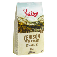 Purizon granule, 10 + 2 kg zdarma - Adult 80:20:0 zvěřina s králíkem - bez obilovin