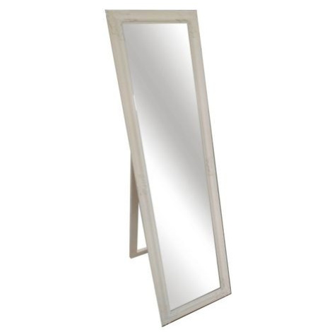 Zrcadlo MALKIA TYP 12, dřevěný rám smetanový