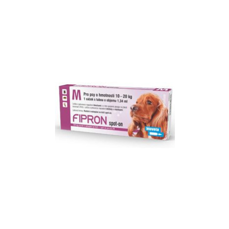 Fipron 134mg Spot-on Dog M Sol 1x1,34ml