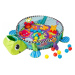 ECO TOYS Vzdělávací hrací deka s 30 míčky Eco Toys - Želvička