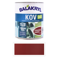 BALAKRYL Kov 2v1 - vodou ředitelná antikorozní barva na kov 0,75 l Červenohnědá 0840