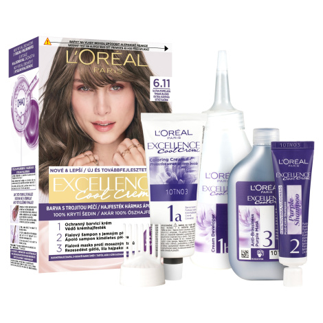 L'ORÉAL PARIS Excellence Cool Creme 6.11 Ultra popelavá tmavá blond L'Oréal Paris