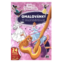 Omalovánky A4 se samolepkami - Disney Princezny