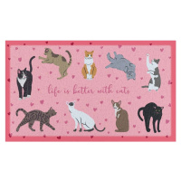 Rohožka 40x70 cm Life Is Better With Cats – Artsy Doormats