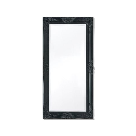 Nástěnné zrcadlo barokní styl 100x50 cm černé SHUMEE