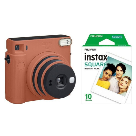Fotoaparát Fujifilm Instax Square SQ1, oranžová +fotopapír 10ks