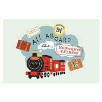 Umělecký tisk Harry Potter - All aboard, (40 x 26.7 cm)