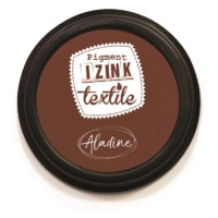 Textilní razítkovací polštářek Aladine IZINK - hnědý